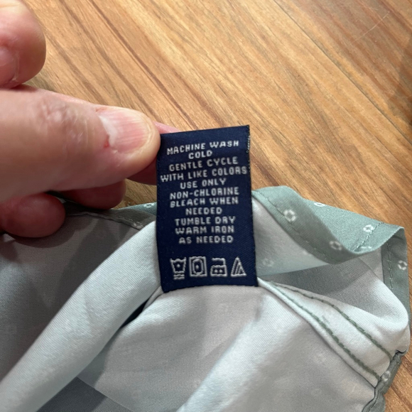 Men's Michael Brandon Green White Polka Dot Short Sleeve Button Shirt M, 0033 B1 - Picture 10 of 10